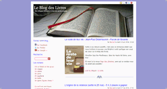 Desktop Screenshot of leblogdeslivres.com