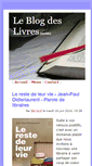 Mobile Screenshot of leblogdeslivres.com