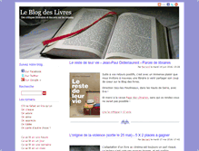 Tablet Screenshot of leblogdeslivres.com